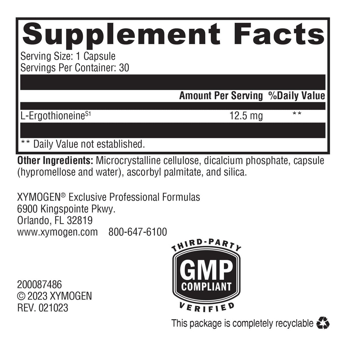 XYMOGEN MitoPrime Mitochondrial Support - 30 Capsules - image 2