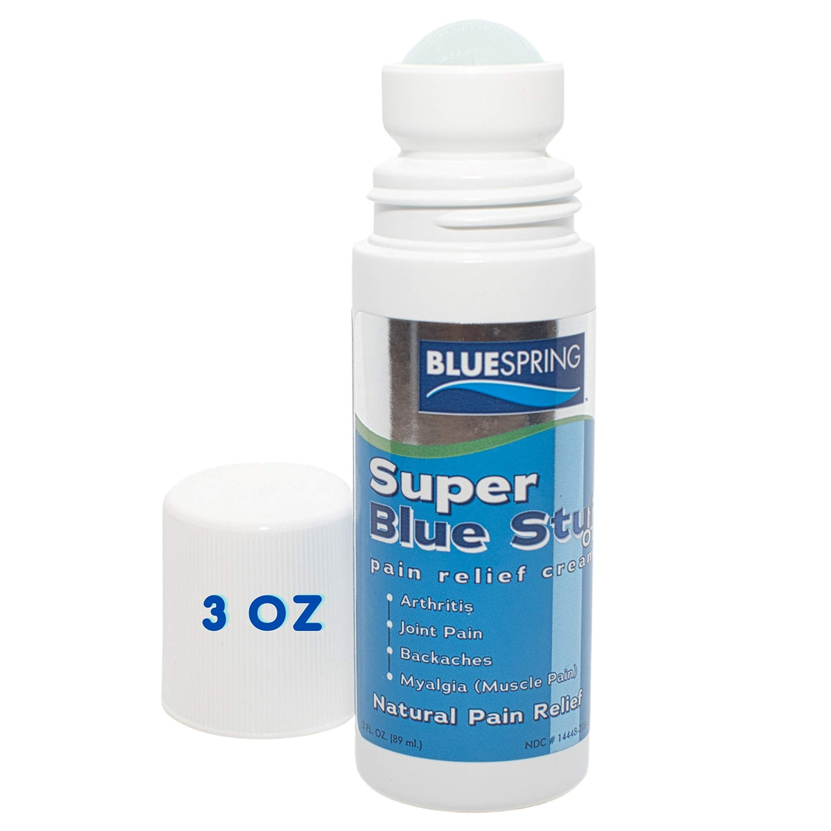 Emu Therapy Super Blue Stuff Natural Pain Relief Roll-On with Emu Oil
