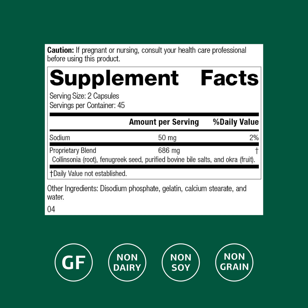 Standard Process Fen-Cho Digestive & Gut Health Supplement - 90 Capsules - image 2