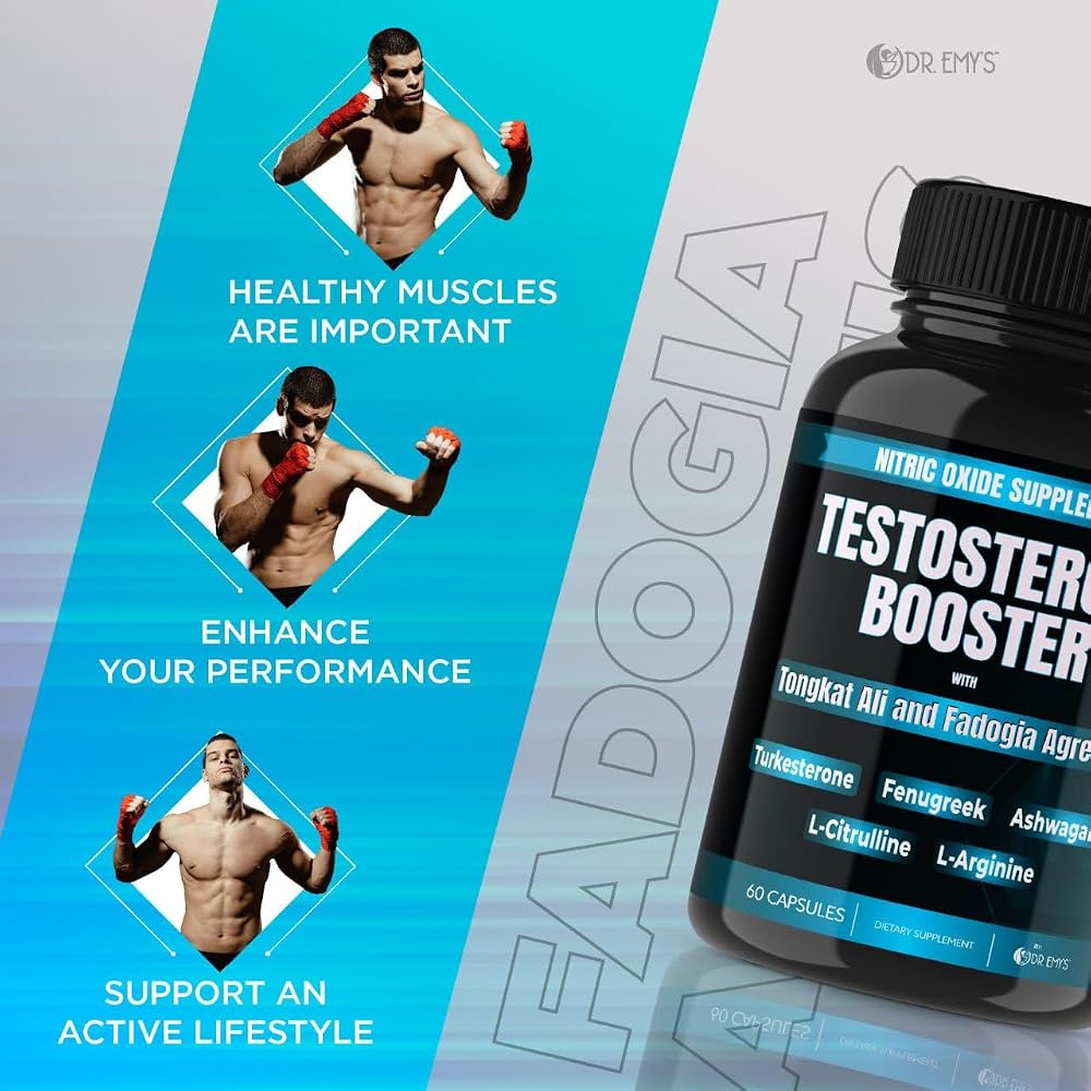 Dr. Emy's Testosterone Booster Tongkat Ali Nitric Oxide - 120 Capsules - image 6
