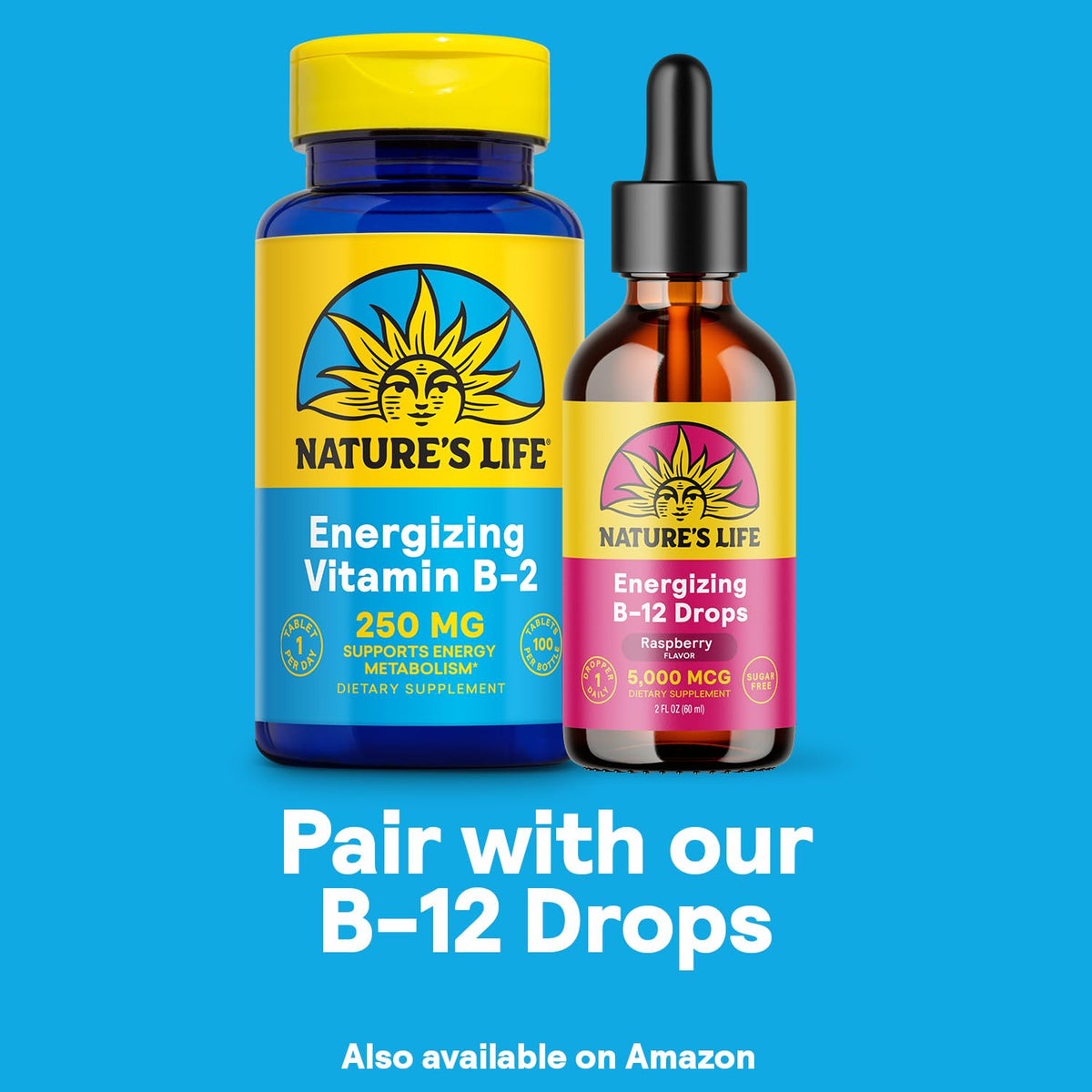 Nature's Life Vitamin B-2 250mg Powerful Support for Healthy Skin