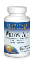 Planetary Herbals Willow Aid Tablets - 60 Count