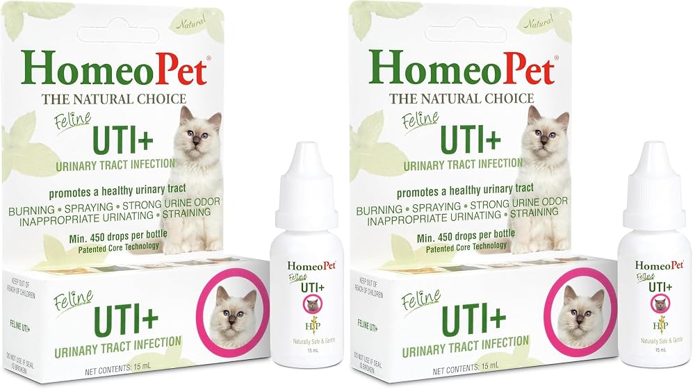 HomeoPet Feline UTI+ Supplement for Cats - Pack of 2