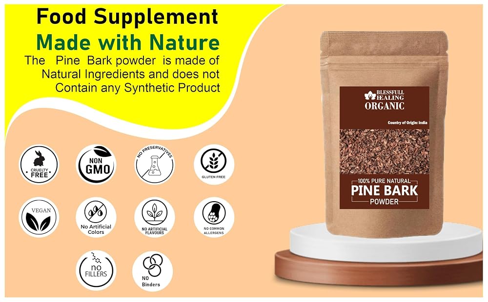 Blessfull Healing Organic Pine Bark Powder 100% Pure Natural 200 Gram