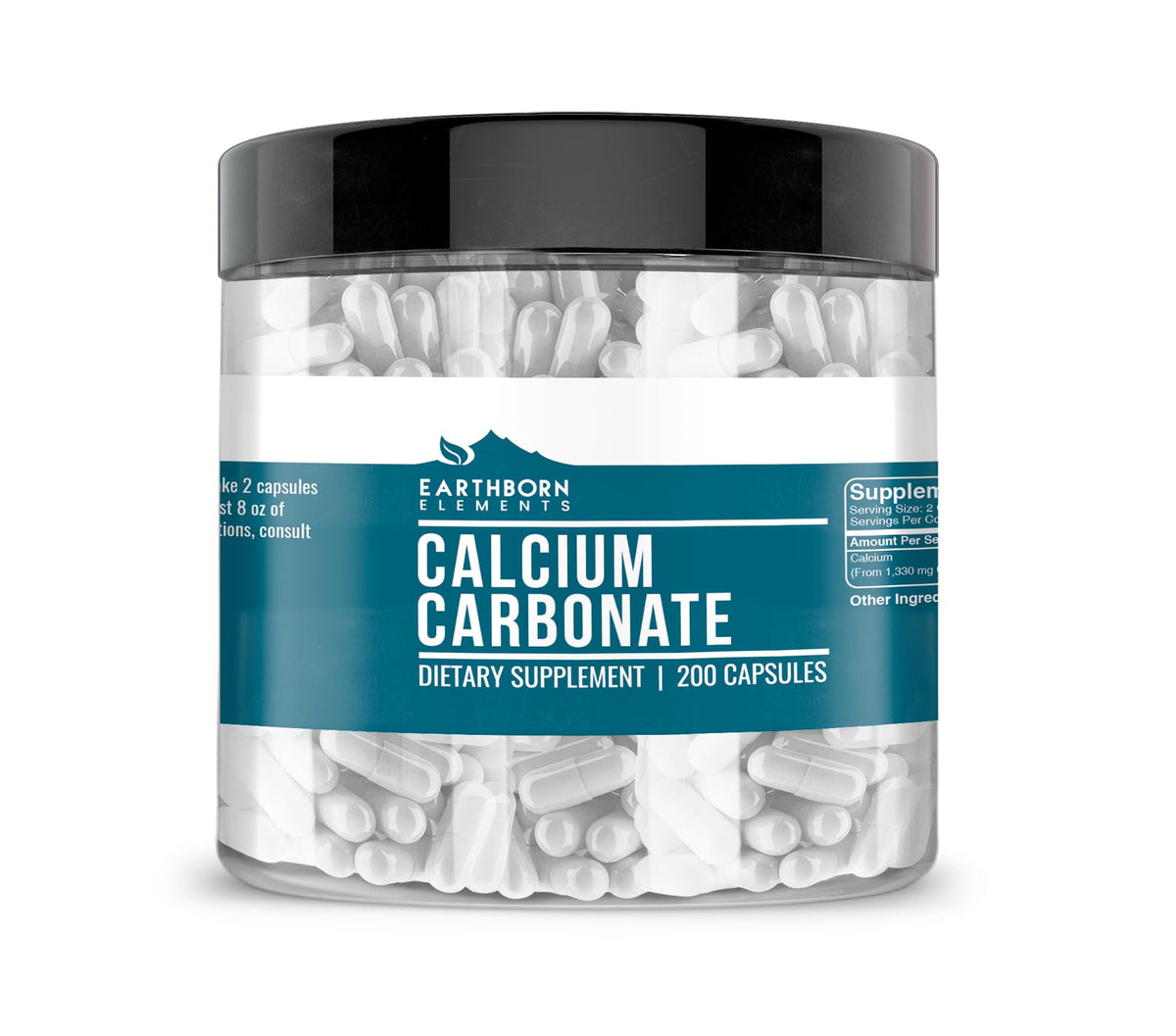 Earthborn Elements Calcium Carbonate - 200 Capsules