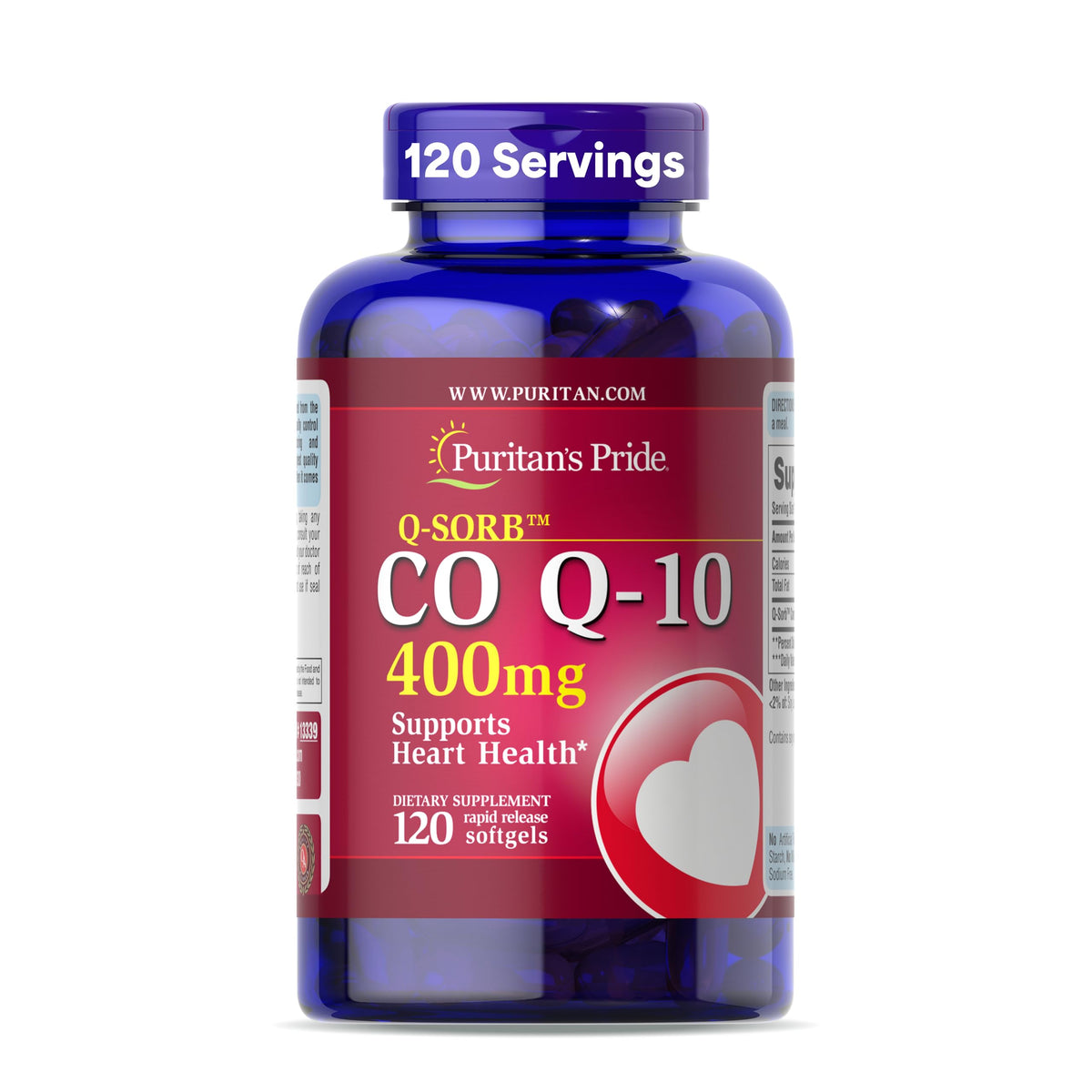 Puritan's Pride Coenzyme CoQ10 400mg - 120 Softgels