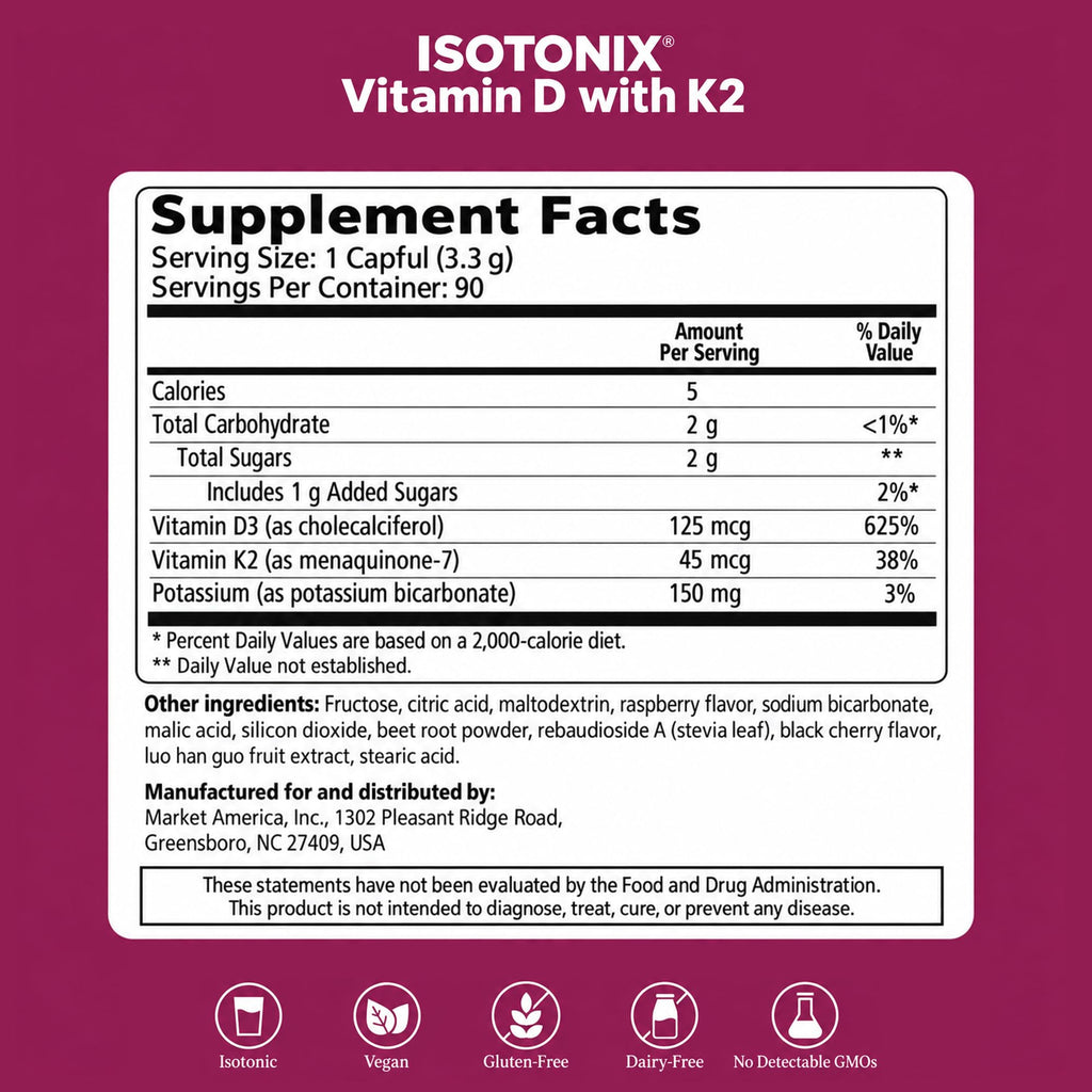 Isotonix Vitamin D3 with K2 Bone & Immune Support - 90 Servings - image 6