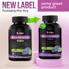 SYLAN Resveratrol Supplement 1000mg - 180 Vegetarian Capsules - image 2