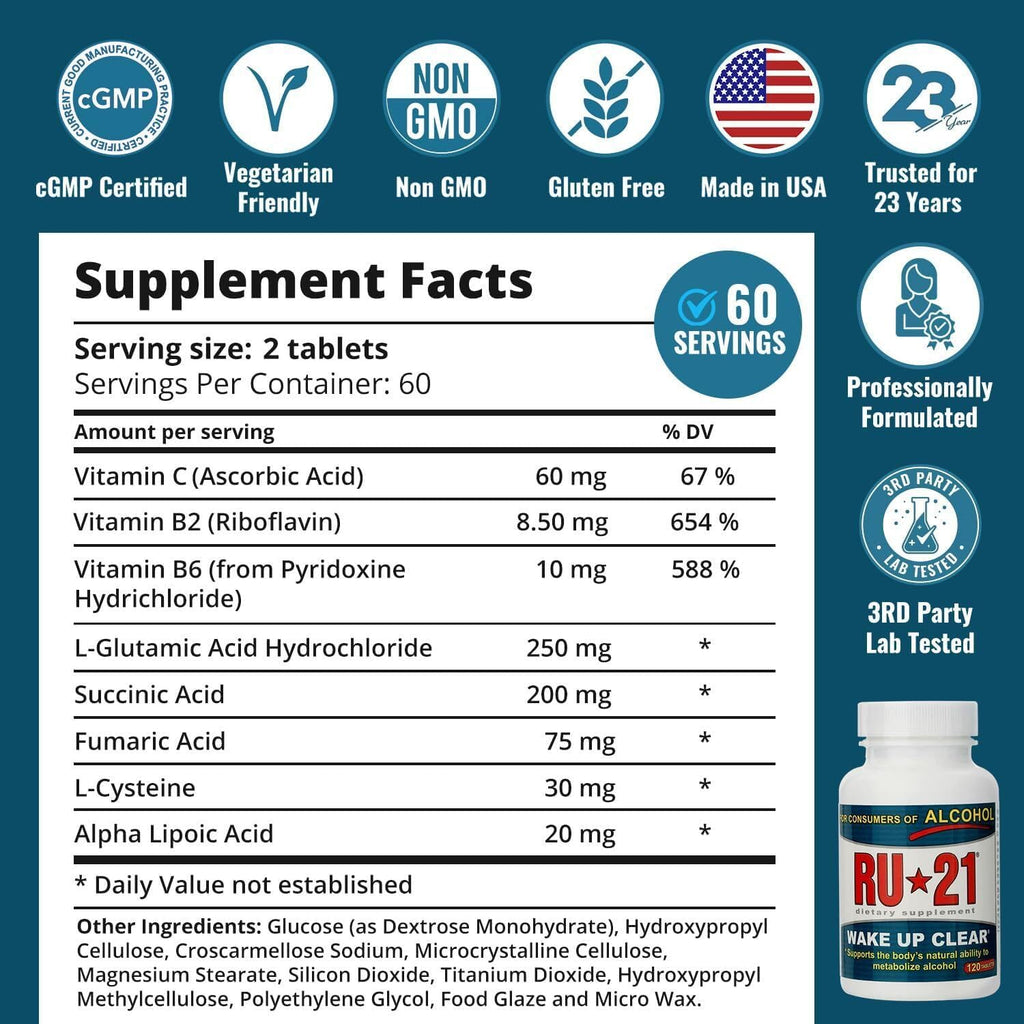 RU-21 Wake UP Clear, 4 Tablets