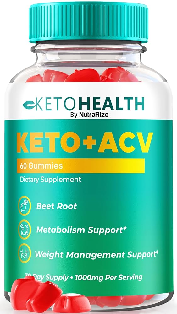 NutraRize Keto Health ACV Gummies - 60 Gummies