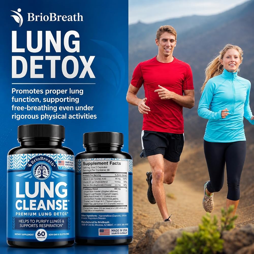 BRIOBREATH Lung Support Supplement - 60 Capsules - image 5