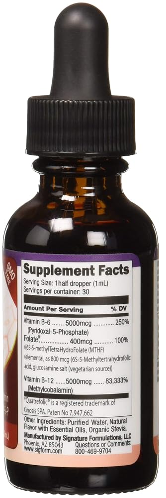 SIGFORM Vitamin B12 5000 Sublingual Liquid - 1 Oz - image 3