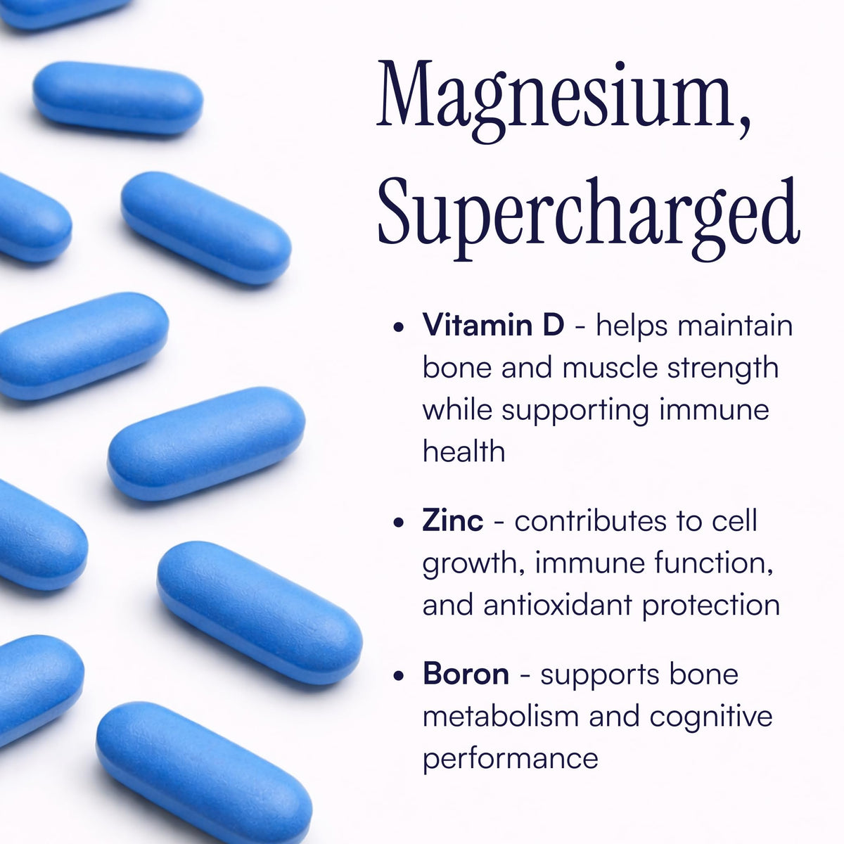 Purity Products MagBlue Magnesium Glycinate 350mg - 90 Tablets - image 5