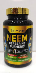 Tenmido Neem Leaf Supplement 8in1 Formula Immune Support - 120 Capsules