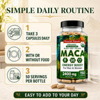 Peruvian Naturals Organic Maca Root Capsules for Energy - image 8