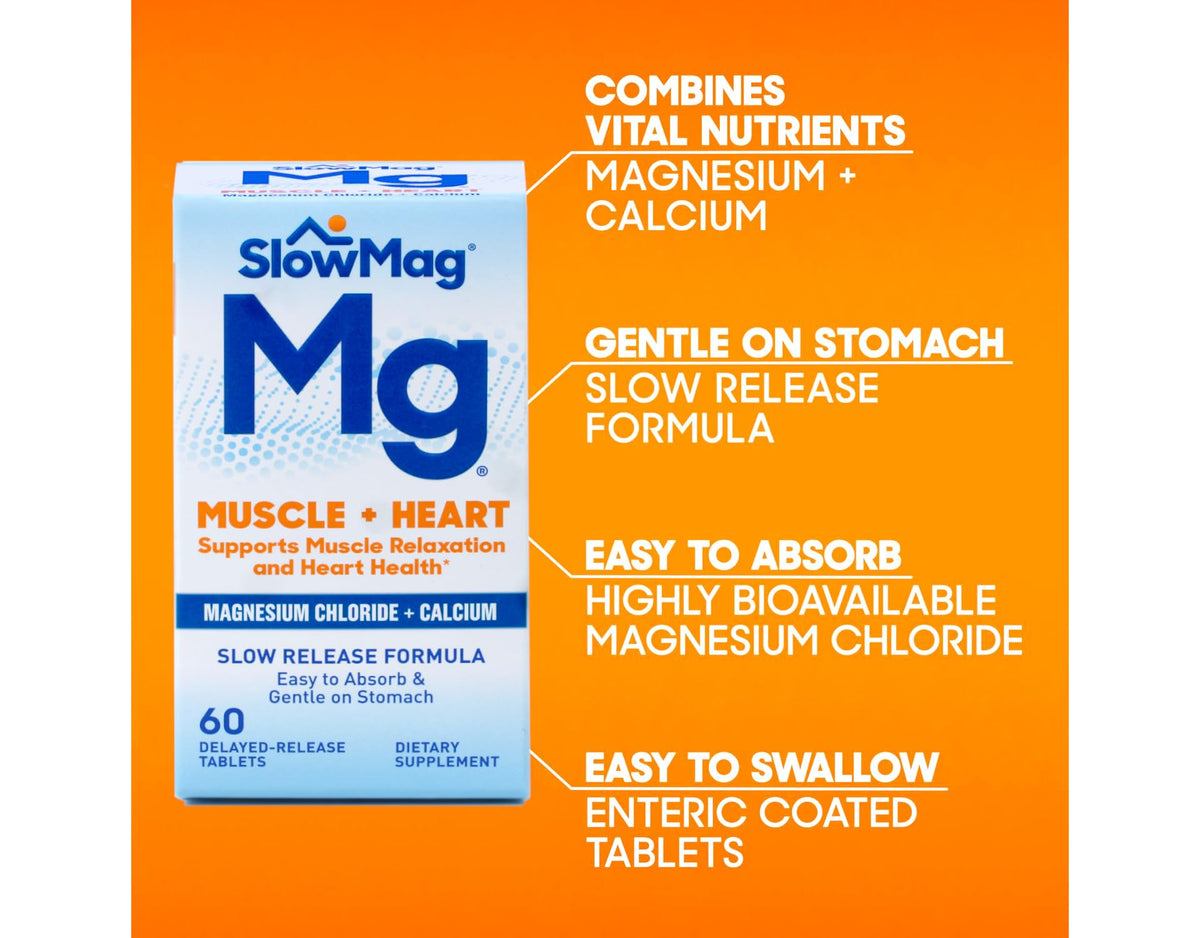 Slow-Mag Magnesium Chloride with Calcium Tablets - 120 Count - image 8