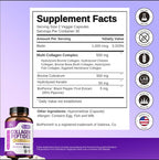 Nutreb Hydrolyzed Multi Collagen Peptides with Colostrum - 60 Capsules - image 3