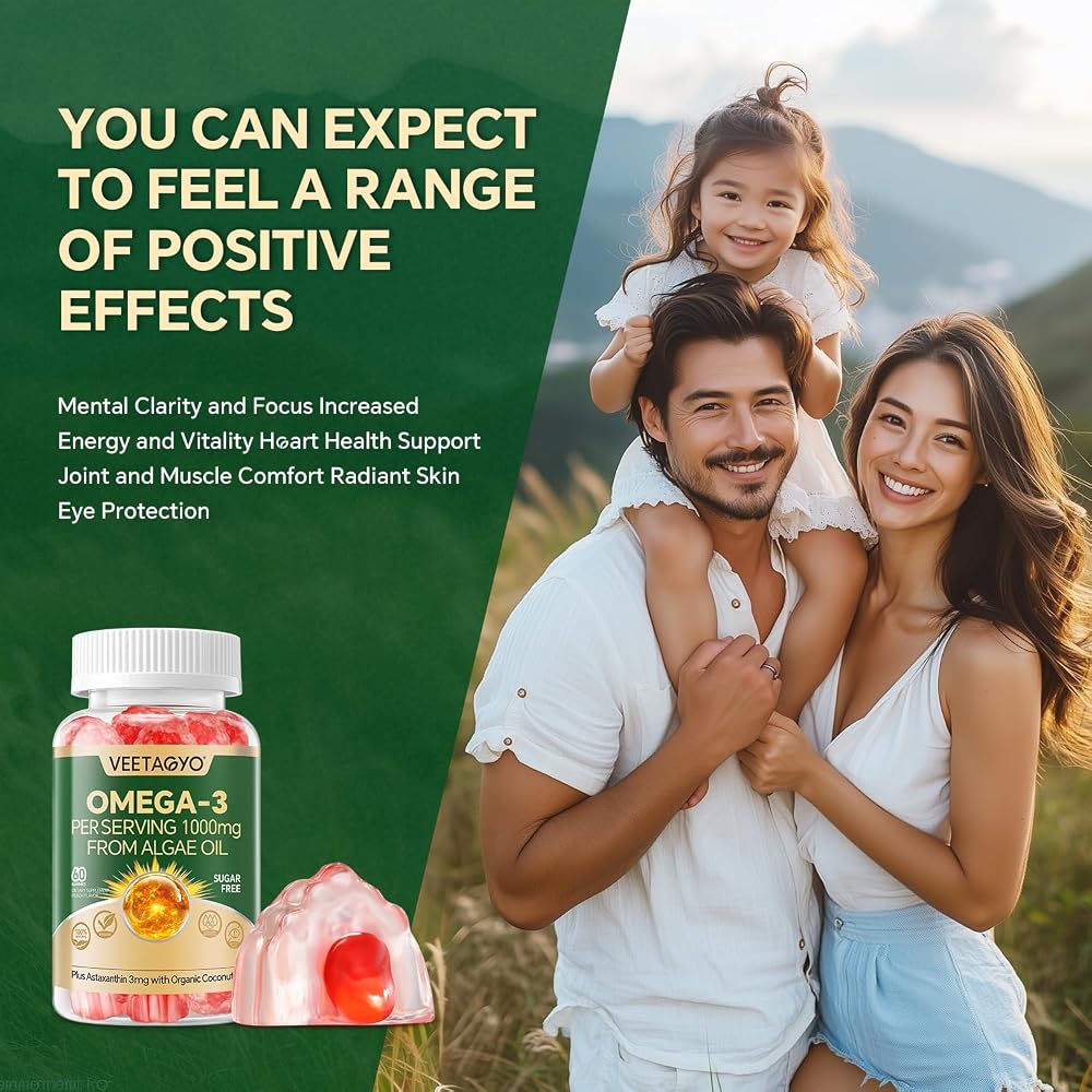 VEETAGYO Vegan Omega-3 1200mg Gummies - 60 Count - image 8