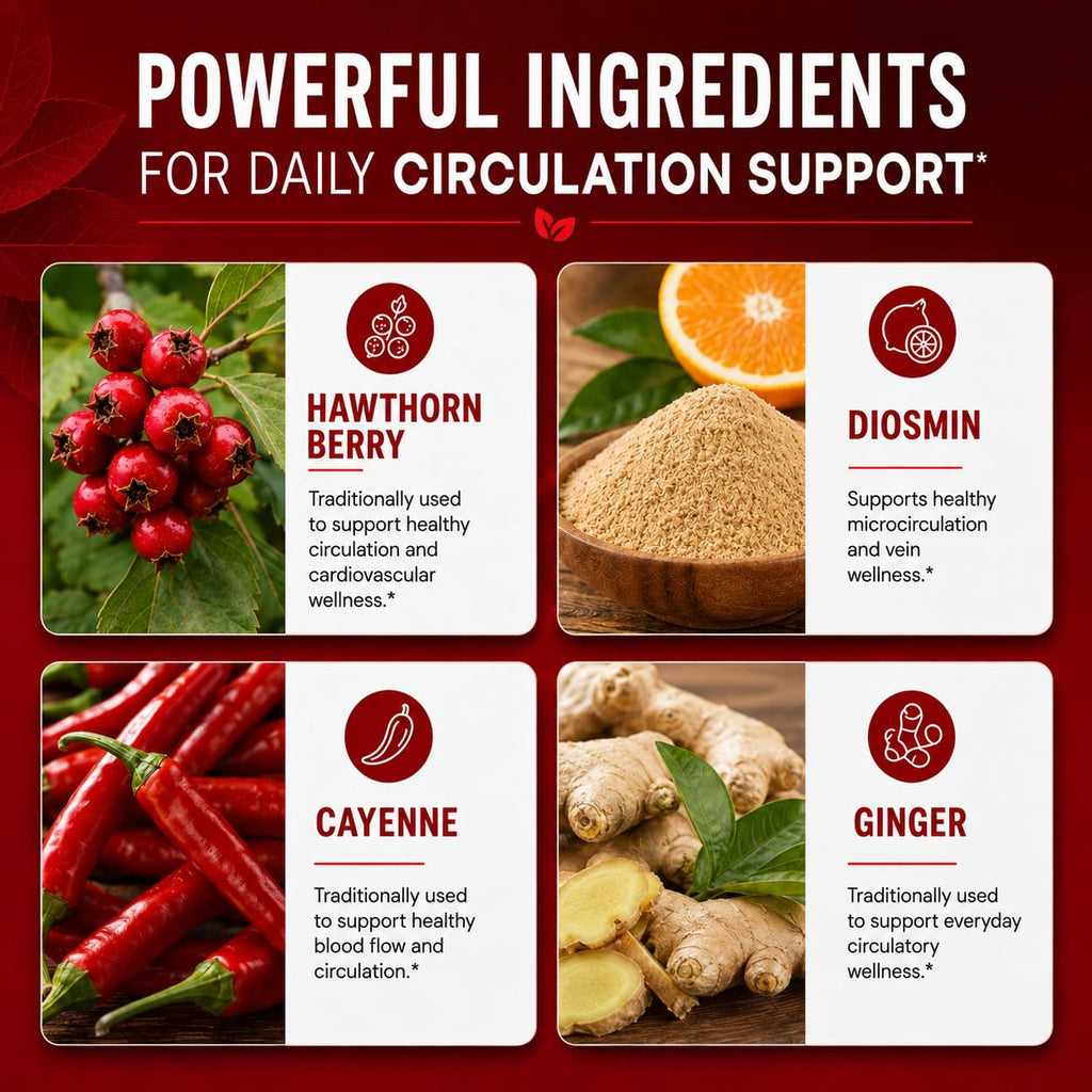 HerbaMe Blood Flow Care Circulation Support - 120 Capsules - image 6
