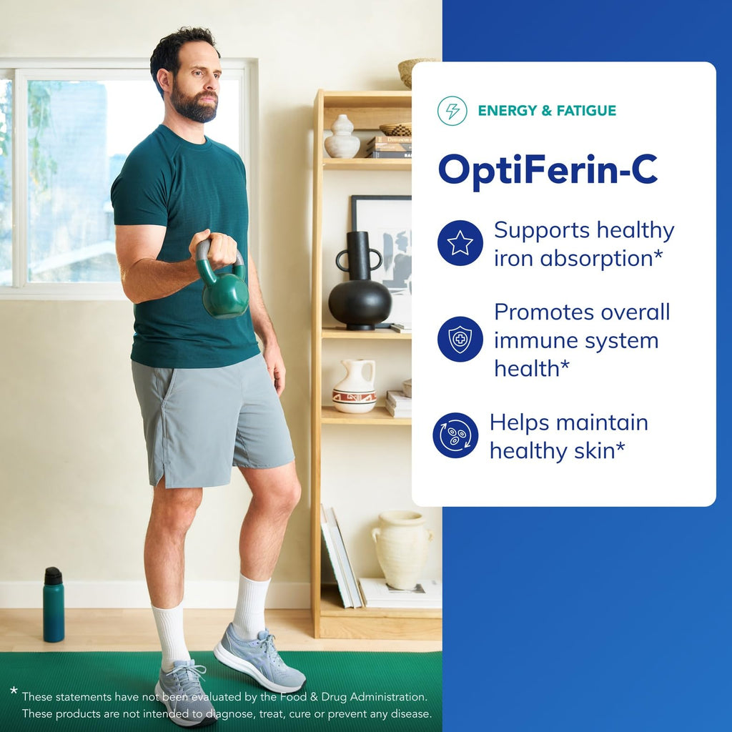 Pure Encapsulations OptiFerin-C Iron with Vitamin C - 60 Capsules - image 3