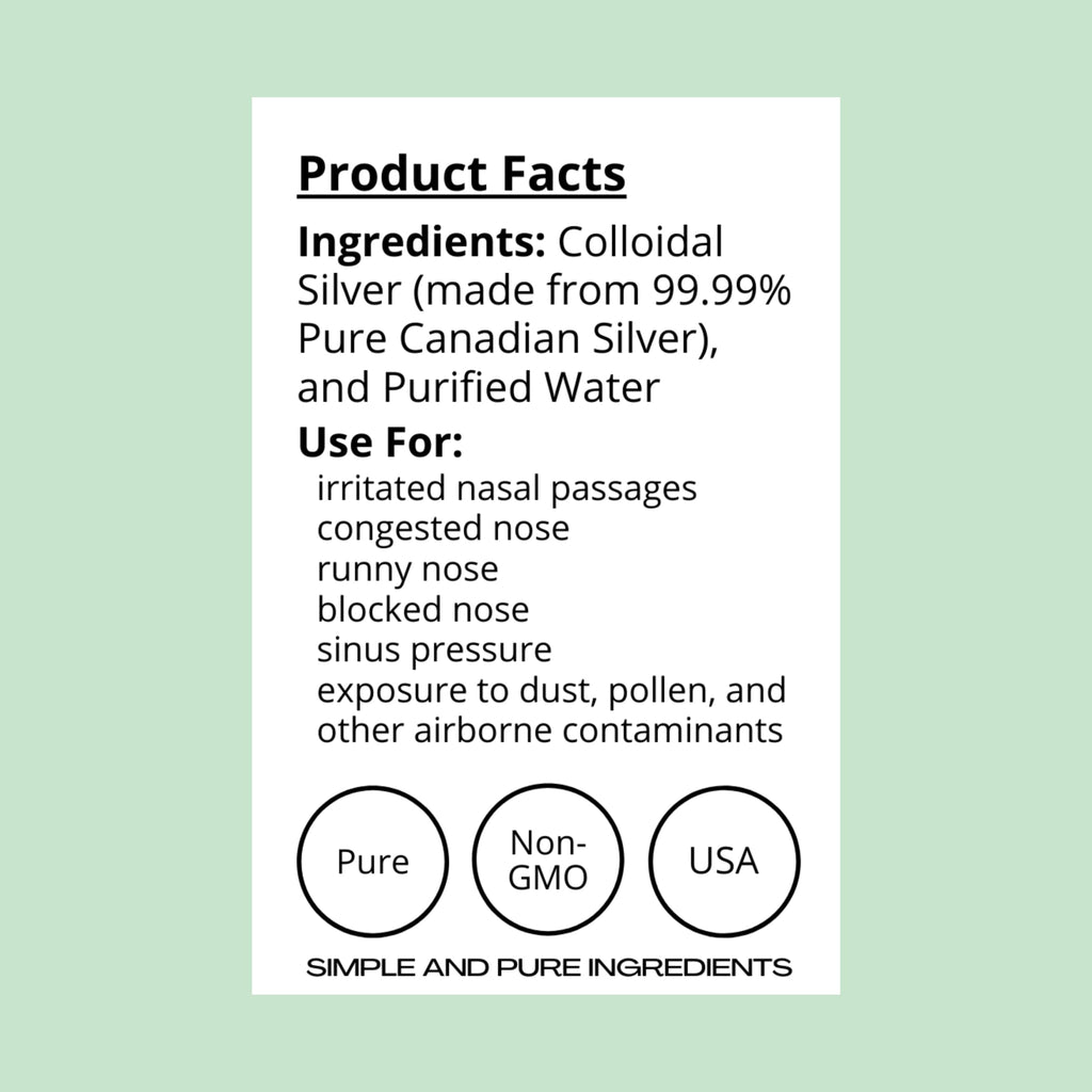 FWS Colloidal Silver Nasal Spray Sinus Relief - 2 fl oz - image 2