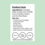FWS Colloidal Silver Nasal Spray Sinus Relief - 2 fl oz - image 2