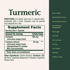 Nature's Bounty Turmeric Capsules 450mg - 60 Count - image 5