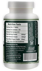 WAY 4 ORGANIC W4O Moringa Tablets with Turmeric and Black Pepper