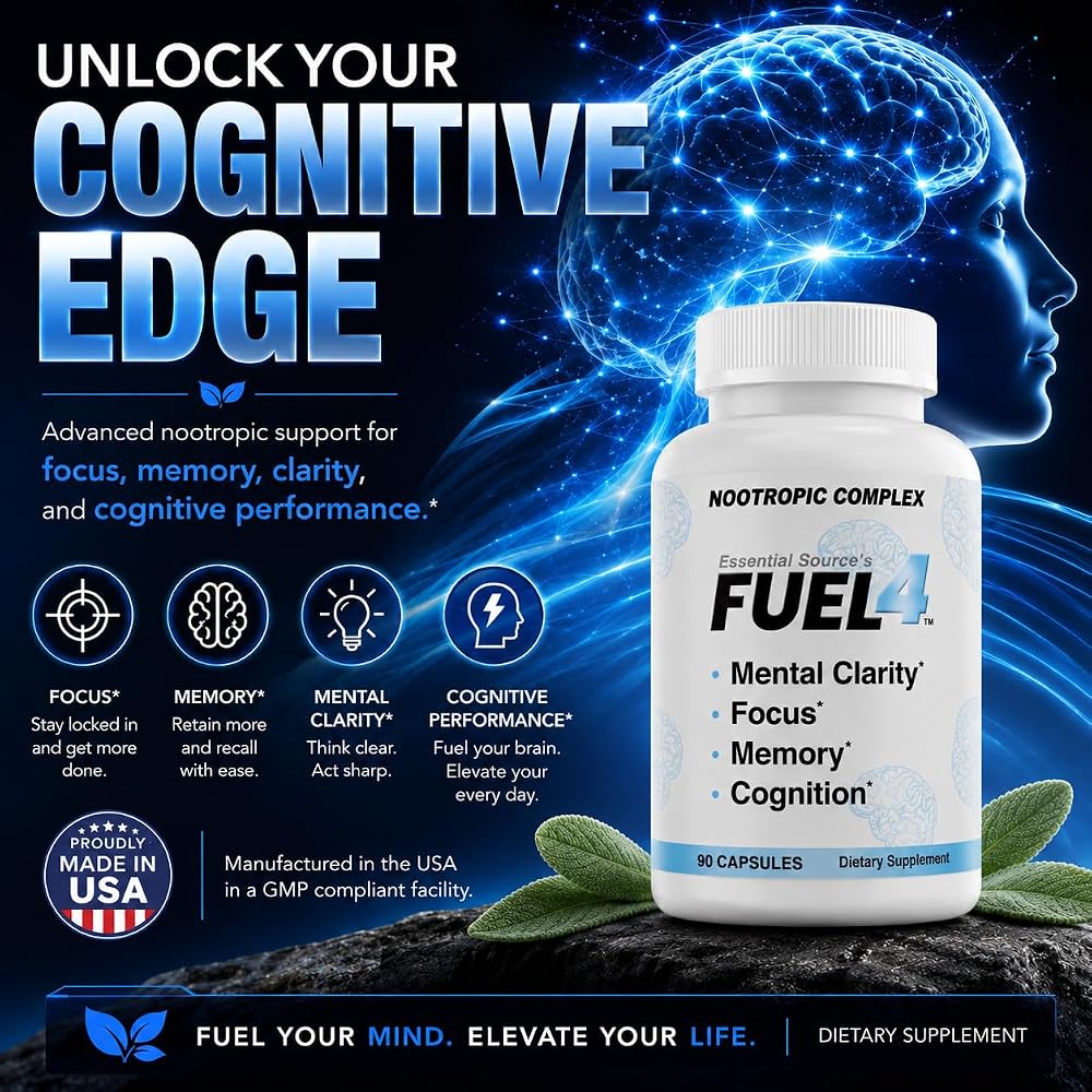 Essential Source Fuel 4 Nootropic Complex Brain Focus - 90 Capsules - image 5
