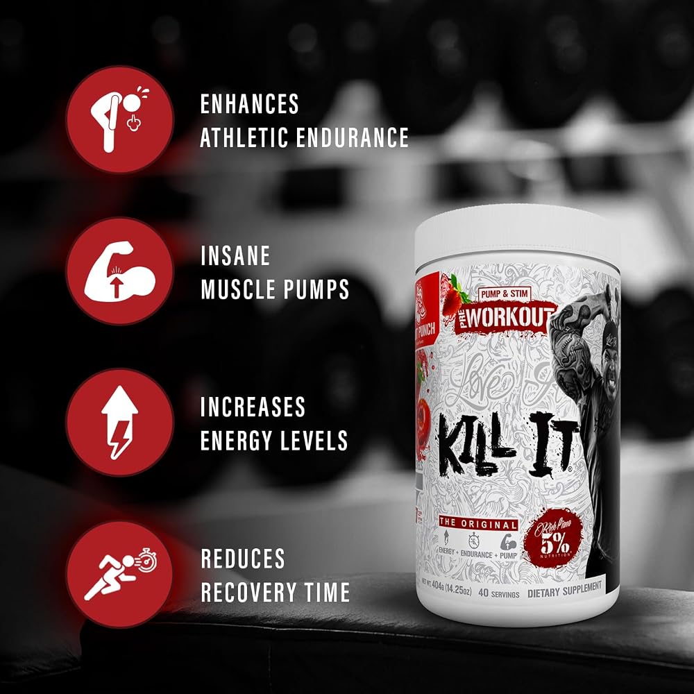 5% Nutrition Rich Piana Kill It Pre Workout Powder w/Creatine
