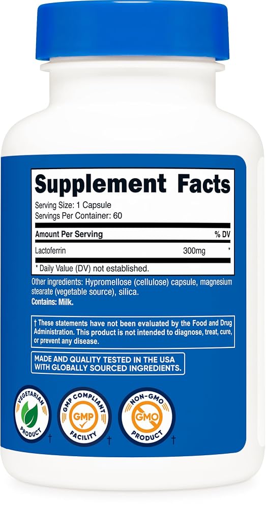 Nutricost Lactoferrin 300mg - 60 Capsules - image 5