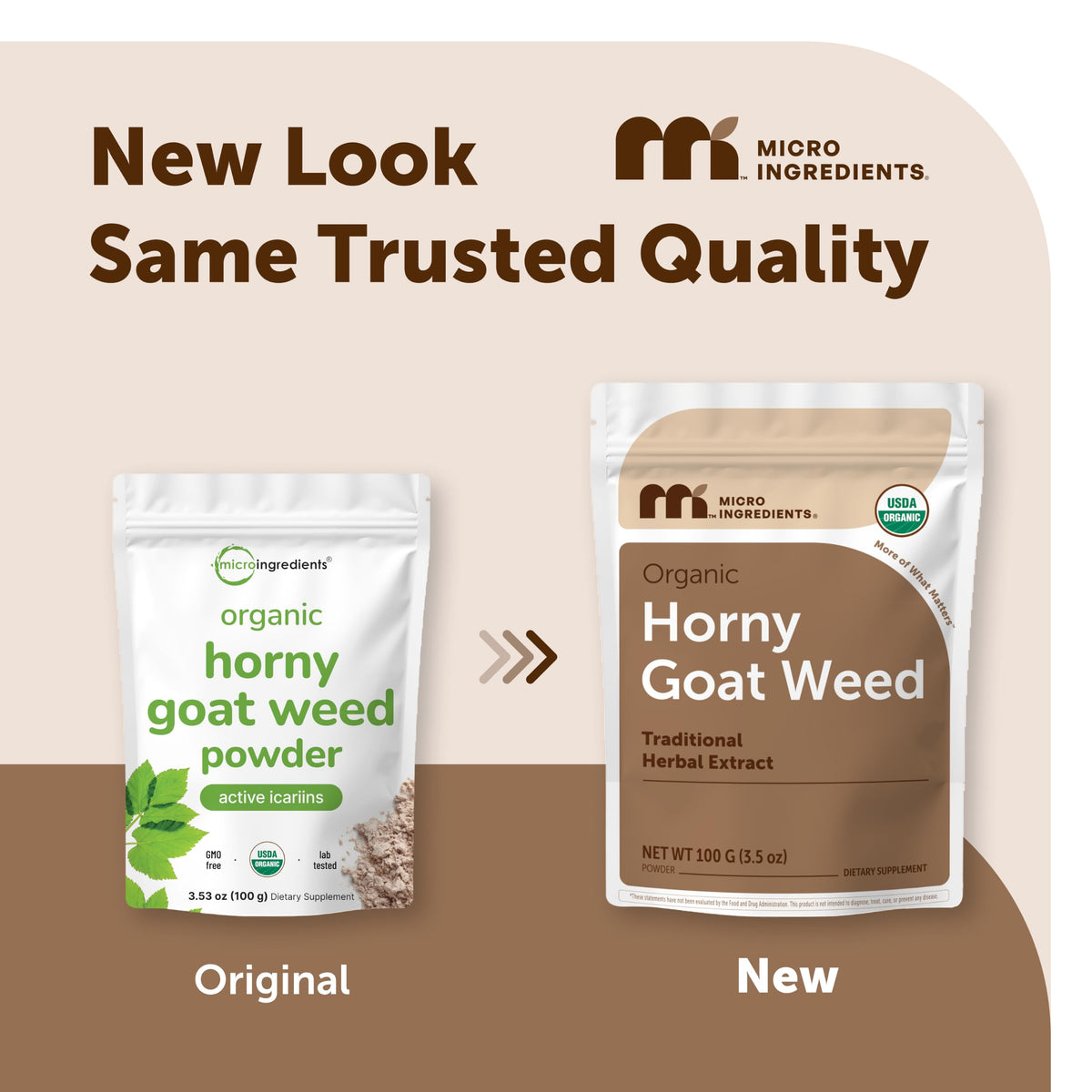 Micro Ingredients Organic Horny Goat Weed Powder - 100g - image 2