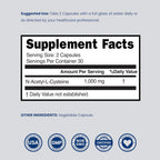 DORADO NUTRITION NAC N-Acetyl Cysteine 1000mg - 60 Vegan Capsules - image 6