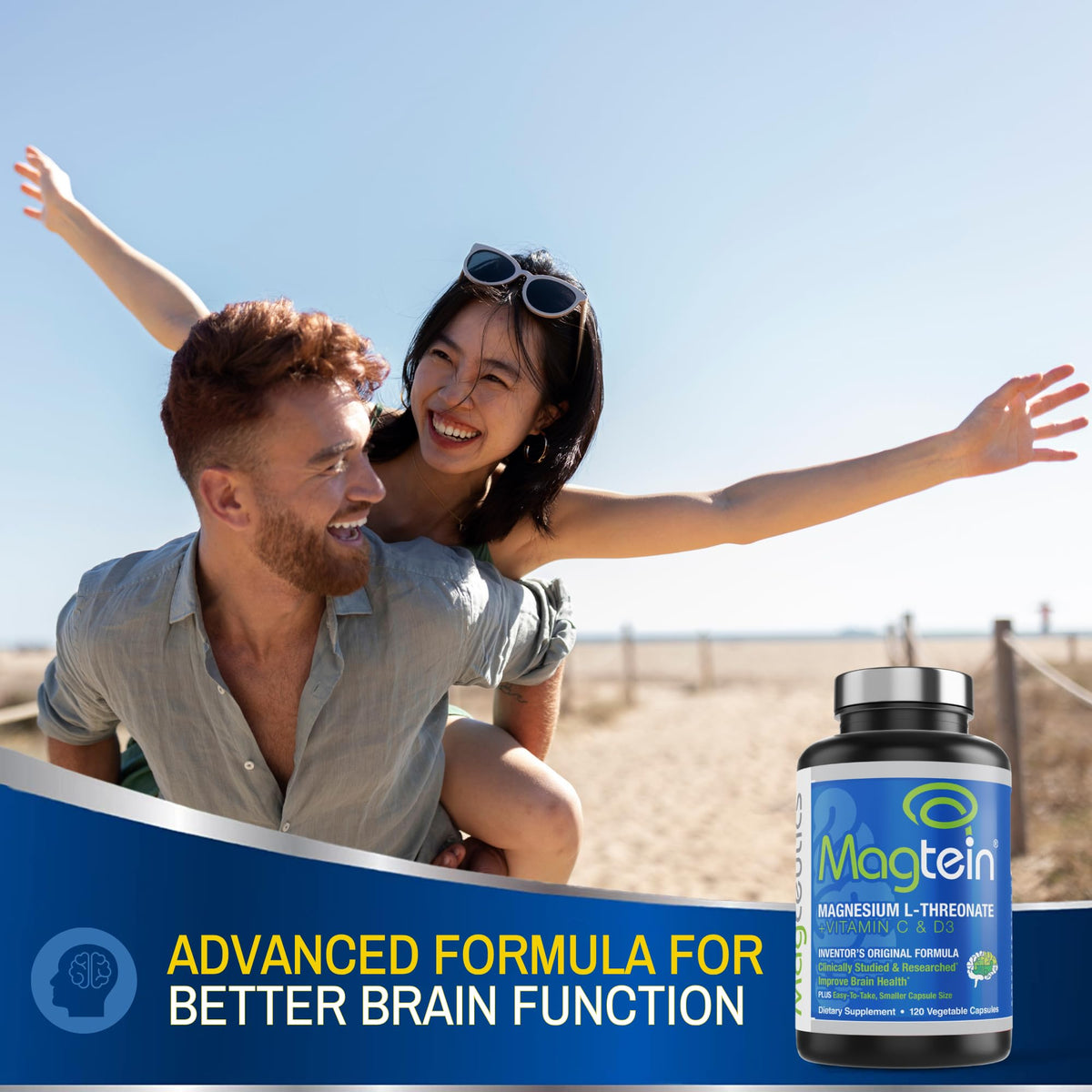 Magceutics Magtein Magnesium L-Threonate Brain Support - 120 Capsules - image 5