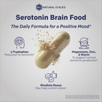 Natural Stacks Serotonin Brain Food Mood Support - 120 Capsules - image 6