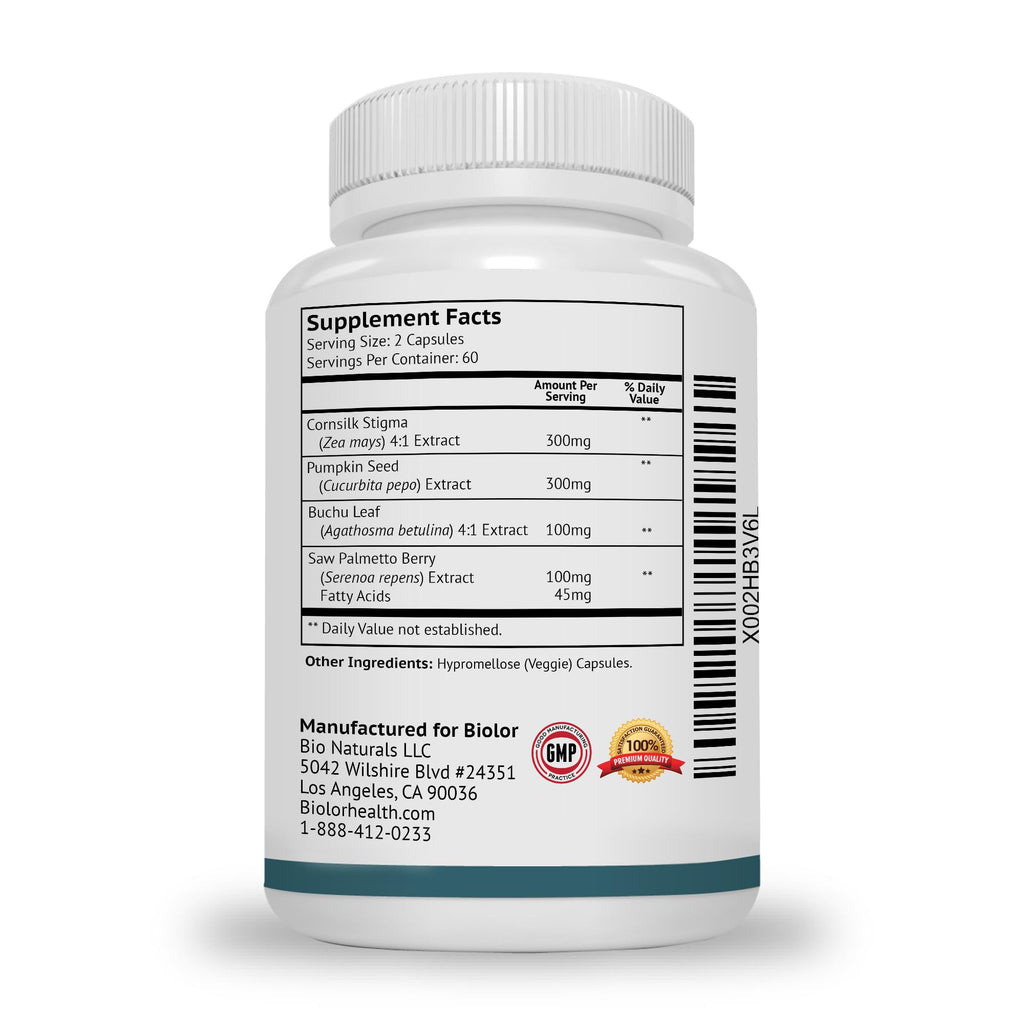 Biolor Bladder Control Supplements Urinary Support - 120 Capsules - image 8