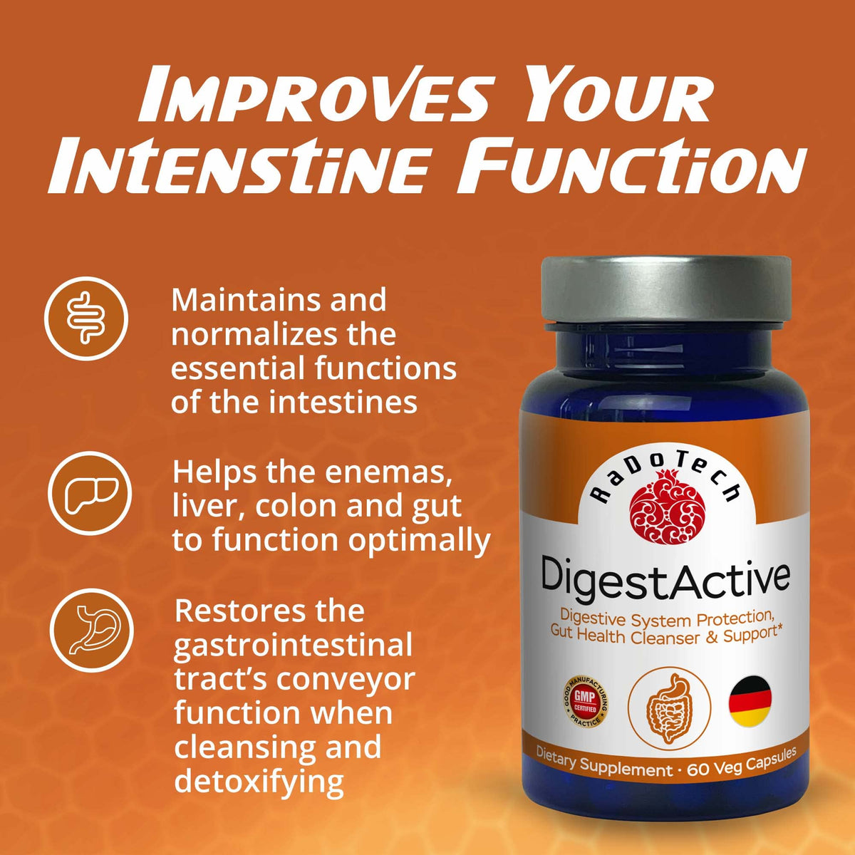 RaDoTech DigestActive Digestive Support - 60 Capsules - image 4