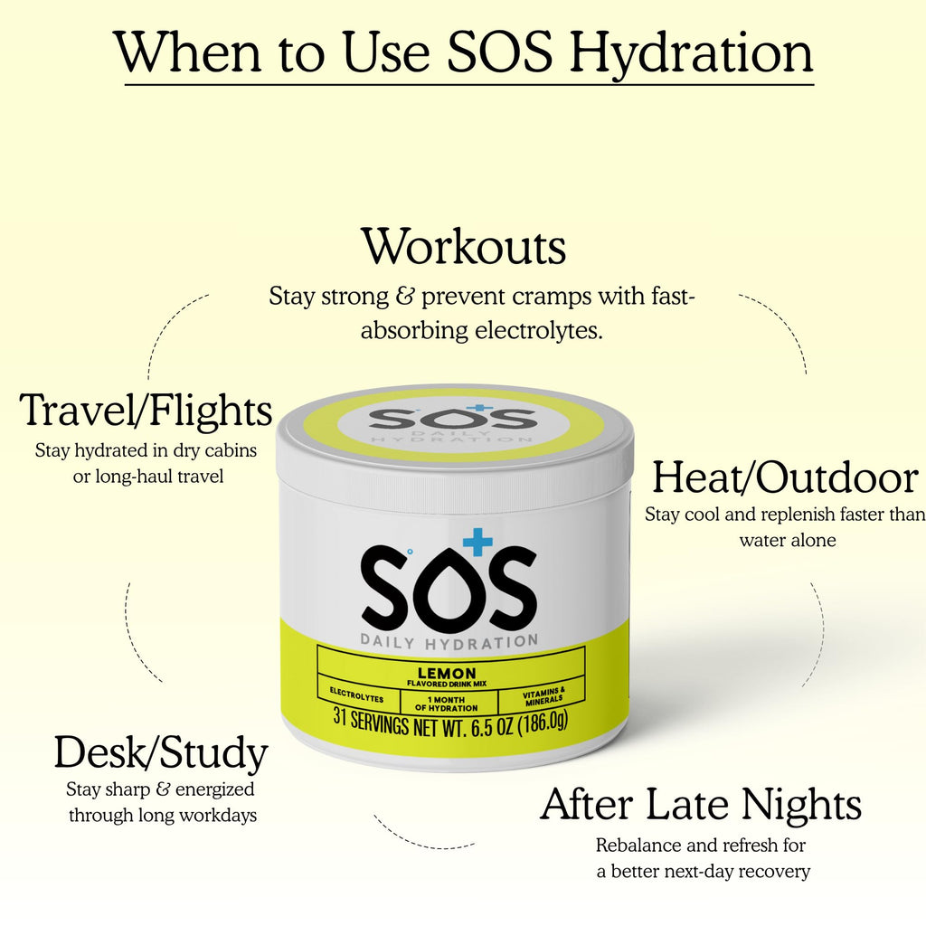 SOS Hydration Electrolyte Powder Drink Mix