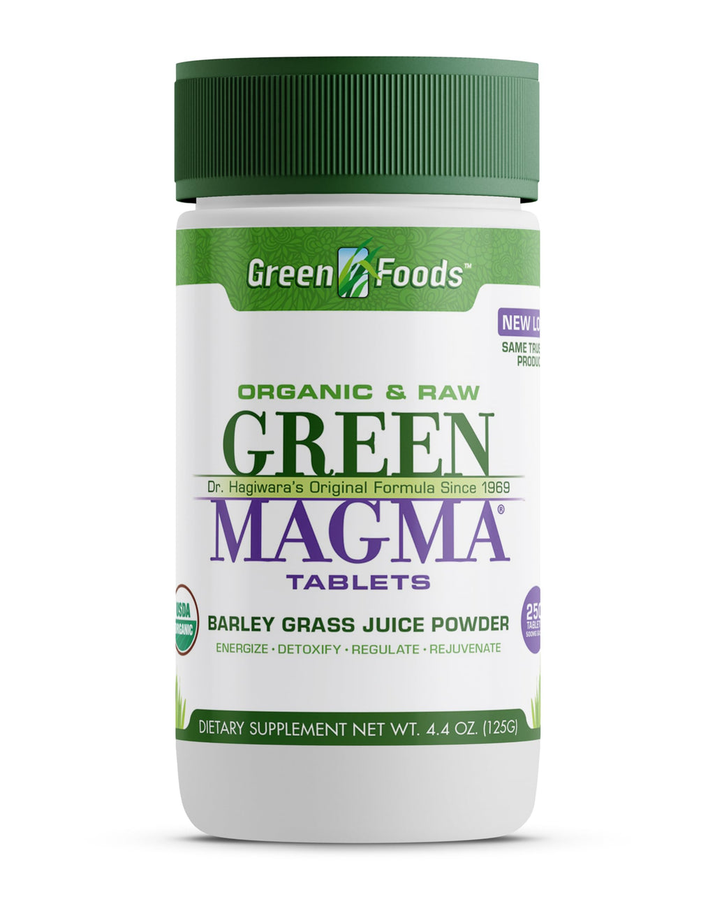 Green Foods Green Magma Barley Grass Supplement - 250 Tablets