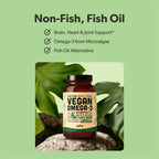Sapling Vegan Omega 3 Plant-Based DHA & EPA - 180 Softgels - image 3