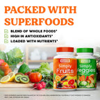 Simply Nature's Pledge Fruits & Vegetables Supplement - 180 Capsules - image 8