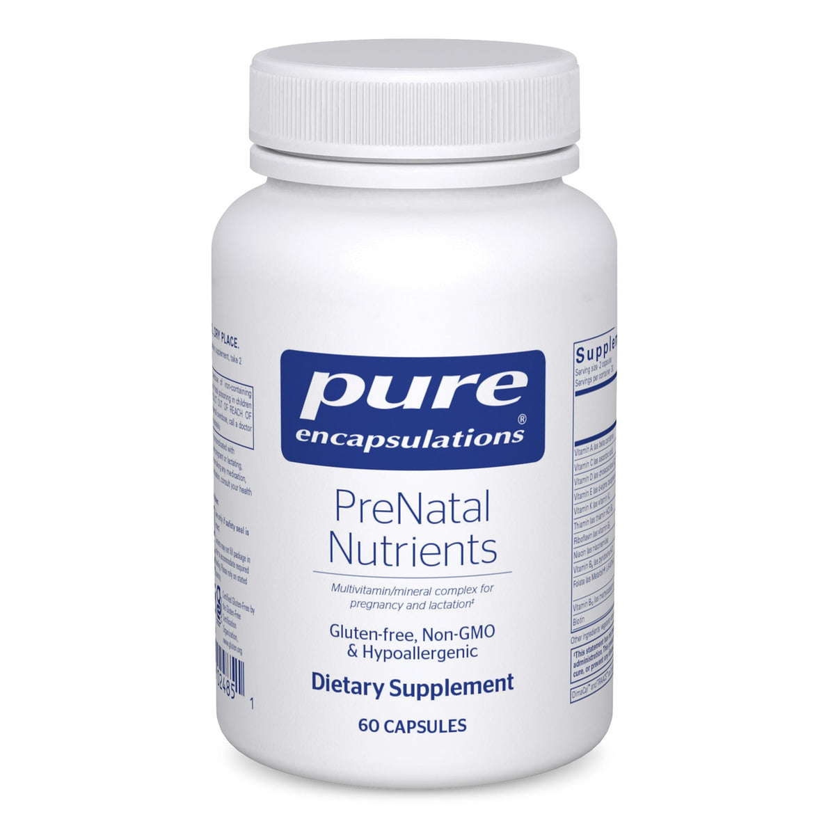 Pure Encapsulations PreNatal Nutrients - 60 Capsules