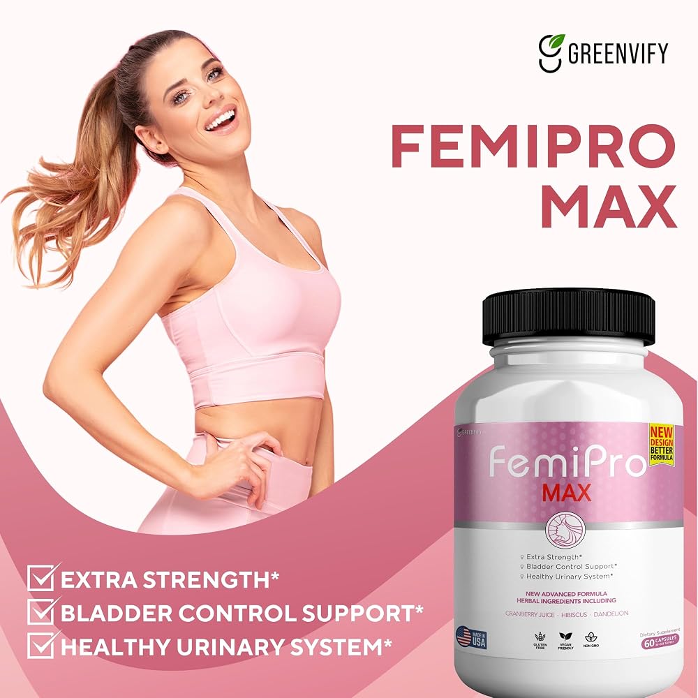 GREENVIFY FemiPro MAX Women's Urinary Support Supplement