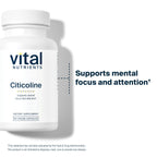 Vital Nutrients Citicoline 250 mg Brain Support - 60 Vegetarian Capsules - image 7