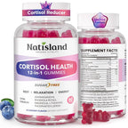 NATISLAND Cortisol Gummies Stress Relief - 60 Count