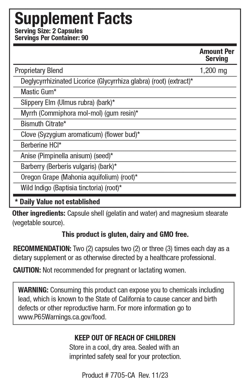 BIOTICS RESEARCH Bio-HPF Gastric Support - 180 Capsules - image 4
