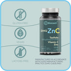 BiotaxX Taxifolin Dihydroquercetin Vitamin C Zinc - 60 Capsules - image 5