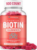 LifeCentric Health Biotin 10000mcg Gummies for Hair, Skin & Nails - 100 Count
