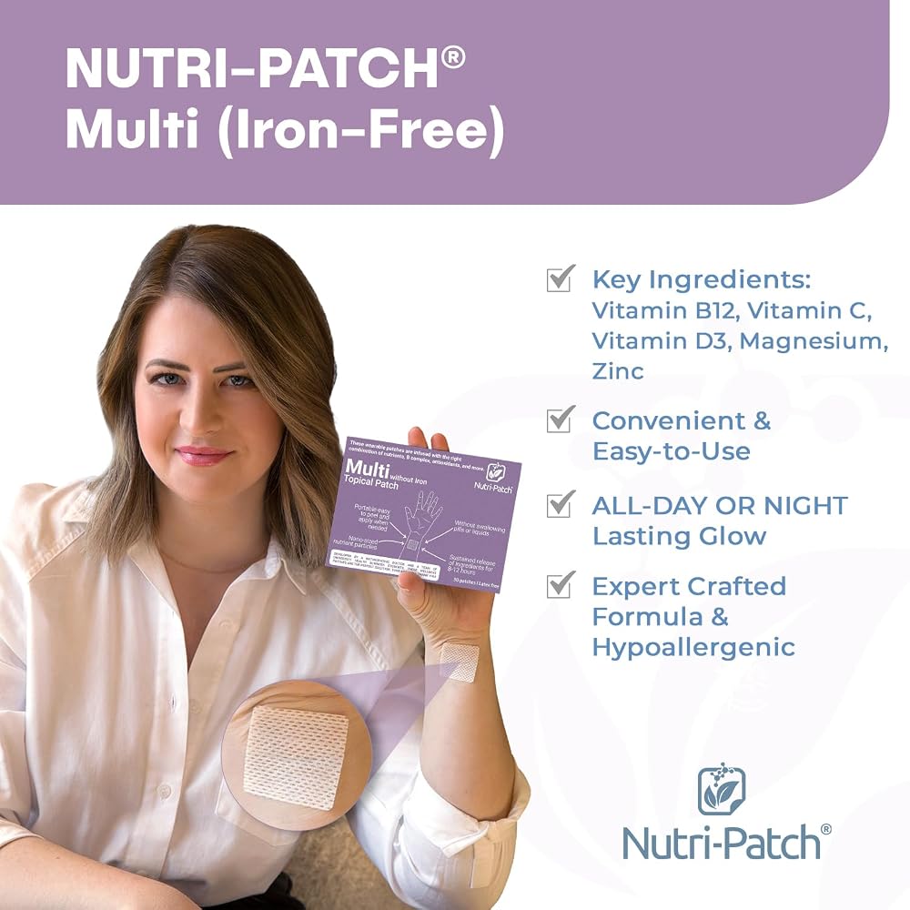 NUTRI-PATCH Multi-Nutrient Body Patches Iron Free - 30 Count - image 2