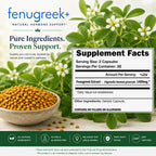 VH Nutrition Fenugreek+ 1400mg Capsules for Hormonal Balance - 60 Count - image 6
